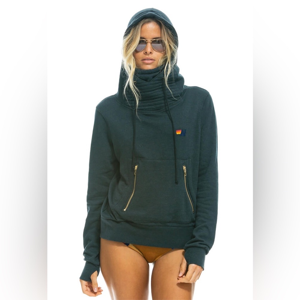 aviator nation ninja pullover sweatshirt - charcoal size M